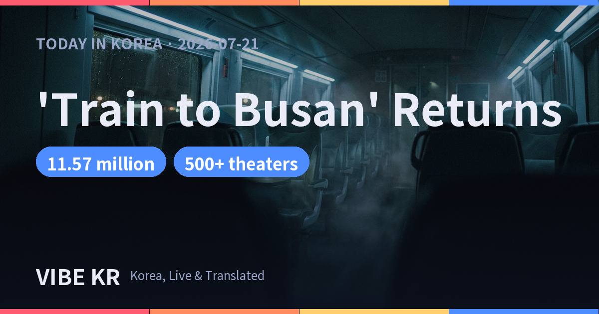 ‘Train to Busan’ Gets 4K Rerelease for 10th Anniversary