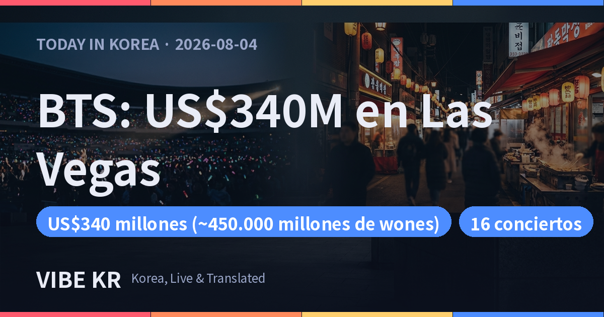 BTS en Las Vegas: impacto económico de US$340 millones