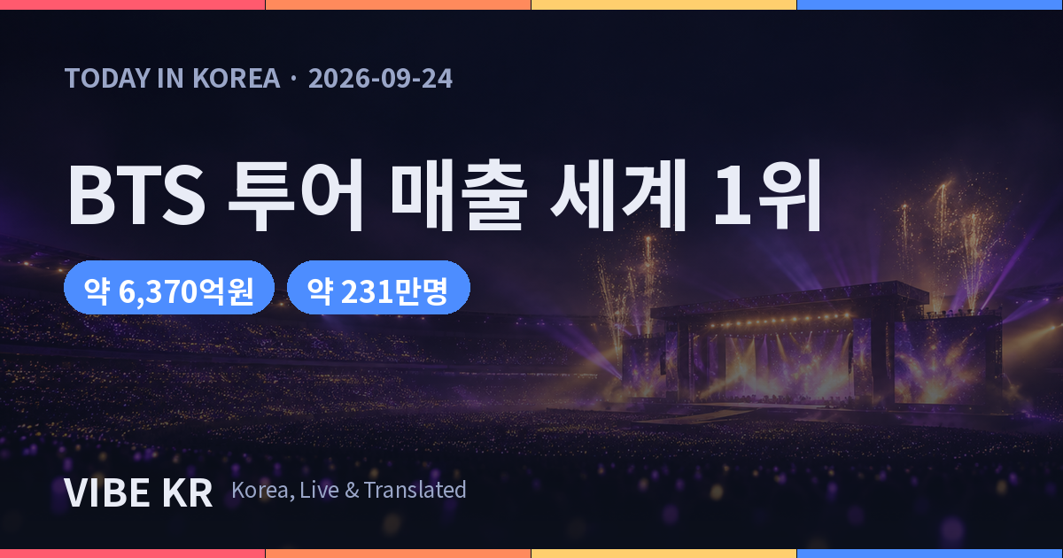 대형 스타디움에서 열린 콘서트 조명을 표현한 이미지