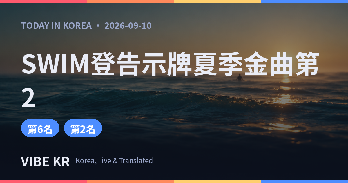 防彈少年團《SWIM》登告示牌夏季金曲榜前段班