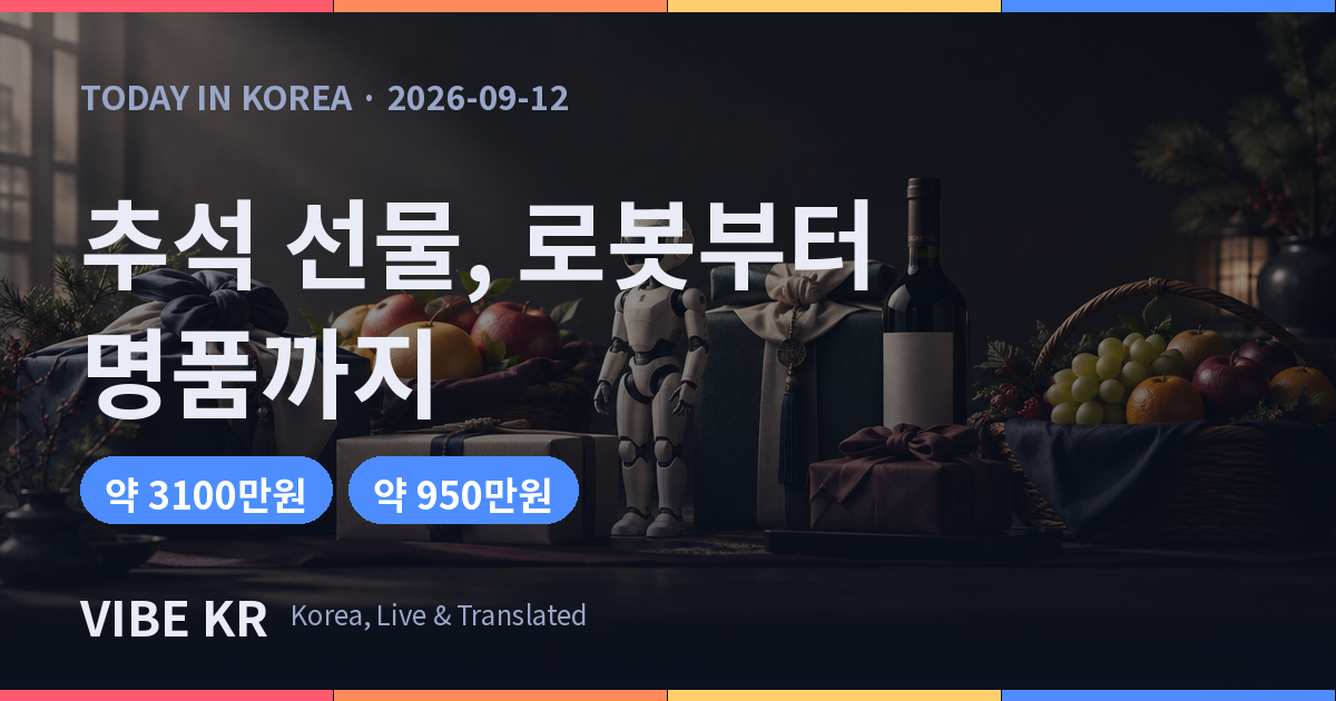 추석 선물 시장, 편의점 로봇부터 프리미엄 세트까지 양극화