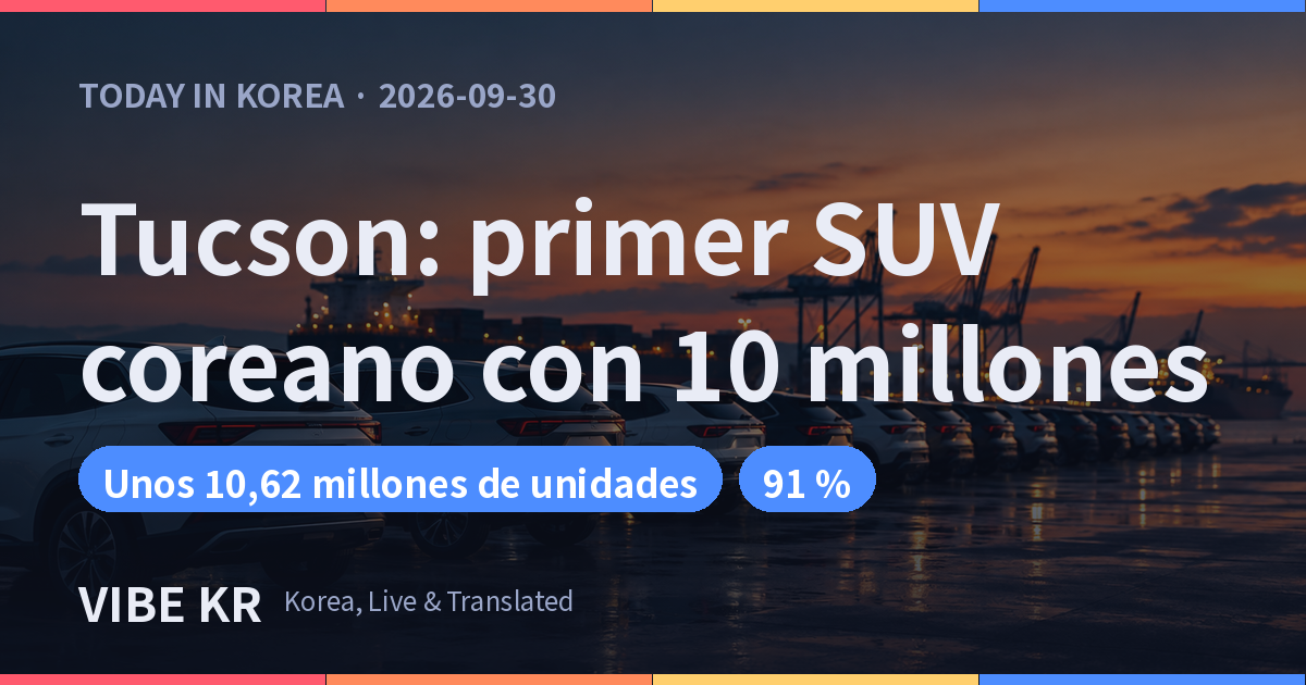 Filas de SUV en una terminal portuaria de vehículos que brillan al atardecer
