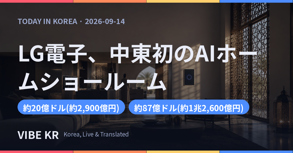 中東で初めて開設されたLG電子のAIホーム体験空間の内部画像