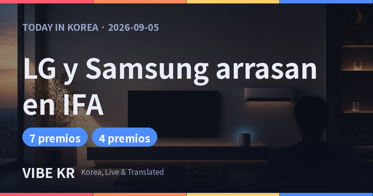 LG y Samsung arrasan con premios en IFA 2026