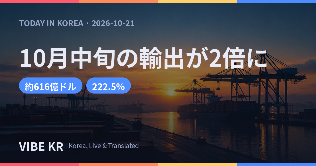 夜明けの光の中、コンテナが何段にも積み上げられた港の全景