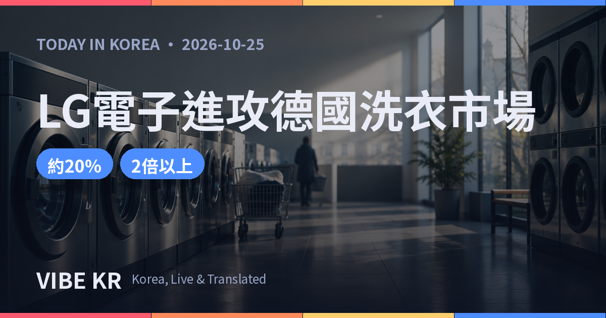 LG電子供應德國席林AI洗衣設備,加速攻進歐洲B2B市場